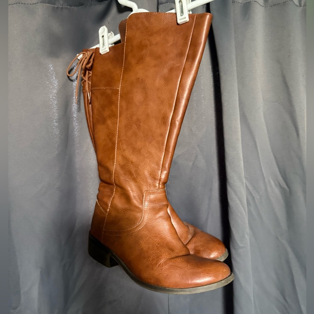 Women’s knee high wide calf boots